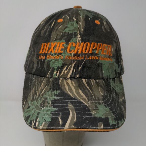 Dixie Chopper Strapback Lawn Mower Camo Hat Green OSFA Embroidered Logo - Picture 3 of 11